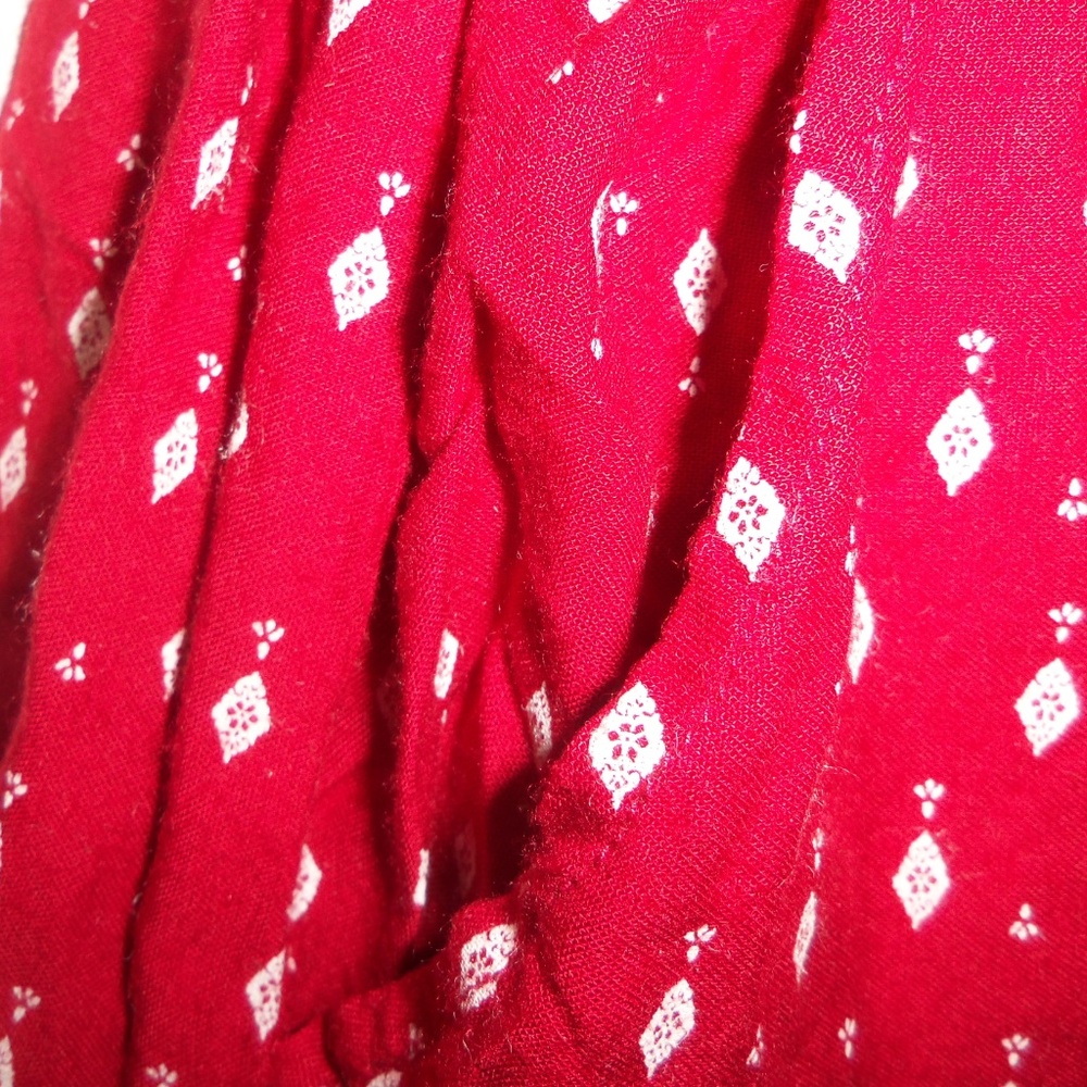 H&M Coachella BOHO Red Romper With Pockets - Picture 7 of 7